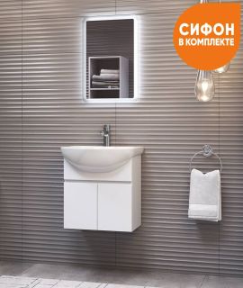 Тумба под раковину подвесная Vigo Wing tp.WIN.BAL.50.2D 50 см белый